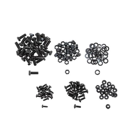 Open Frame Rack Hardware Kit, Black, Mild Steel 4-Post MPN:E4PKIT