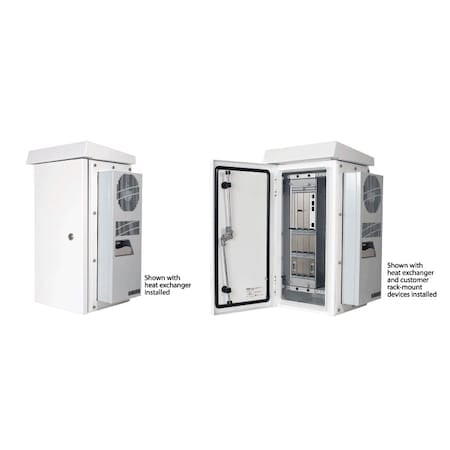 COMLINE Vertical Mount Cabinet, 600x350x375mm, Lt Gray, Aluminum MPN:ECL603537VP