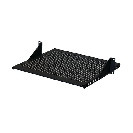 Adjustable Steel Vented Shelf, fits 19 in. LAN R., Black, Steel MPN:ESHVA19
