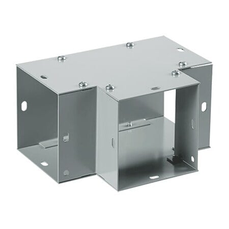 Flush Tee, 10.00x10.00, Gray, Steel 90-Degree MPN:F1010GT