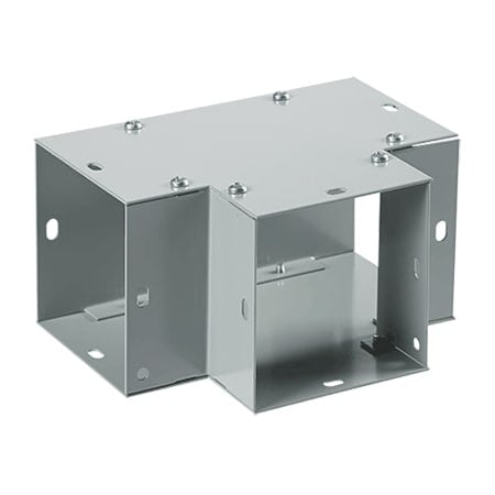 Flush Tee, 2.50x2.50, Gray, Steel 90-Degree MPN:F22GT