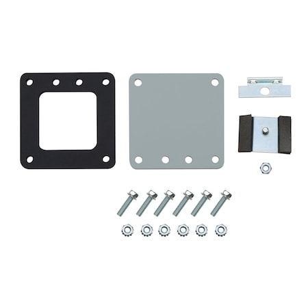 Closure Plate, 2.50x2.50, Gray, Steel MPN:F22LP