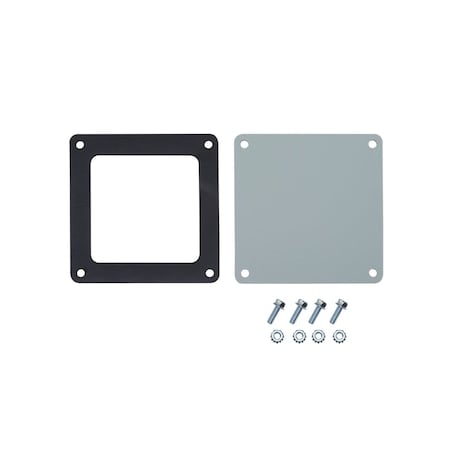 Closure Plate, 2.50x2.50, Gray, Steel MPN:F22WP