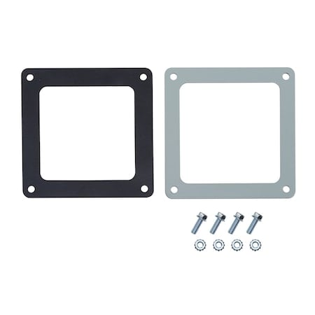 Box Connector, 4.00x4.00, Gray, Steel MPN:F44WB
