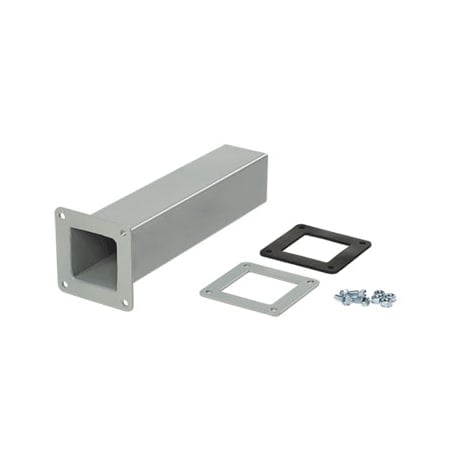 Cut-Off Fitting, 4.00x4.00, Gray, Steel MPN:F44WX