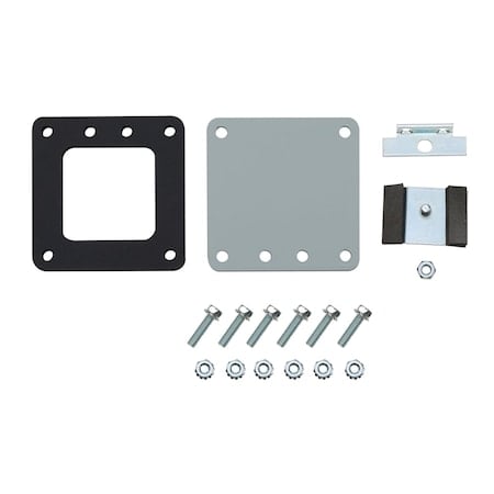 Closure Plate, 6.00x6.00, Gray, Steel MPN:F66LP