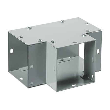Flush Tee, 8.00x8.00, Gray, Steel 90-Degree MPN:F88GT