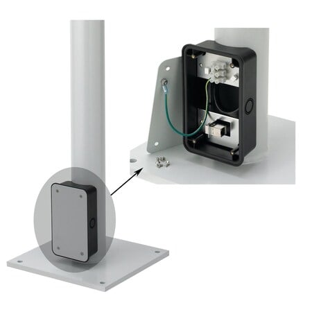 Floorpost with Junction Box, 11.90x11.9x MPN:FLOORPOST