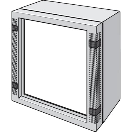 Front Plate, INLINE, Fits 250x250mm, Alu MPN:LFP2525