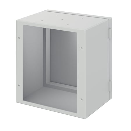Rear-Access Body, fits 166x160mm, Lt Gray, Steel MPN:LLBR161612
