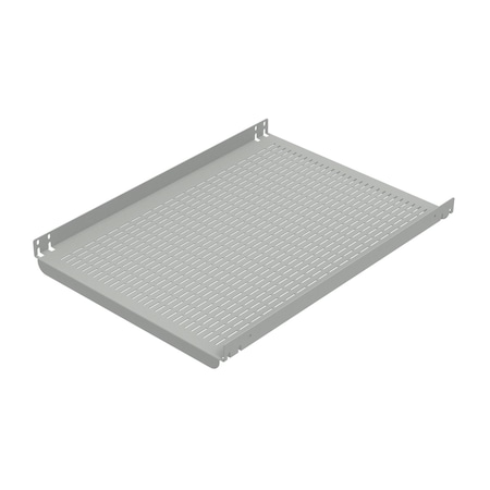 Fixed Shelf, fits 19 in Rack A, Lt Gray, Steel MPN:P19SH9