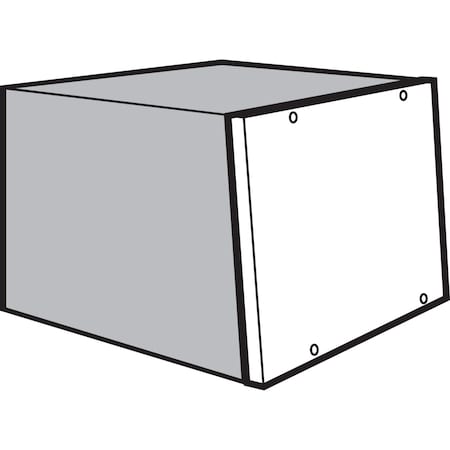 Covers for Upper Front of Sloped Fronts, fits 507/682x800mm, Lt Gray, MPN:PCS58F