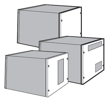 Covers for Rear of Sloped Fronts, fits 882x800mm, Lt Gray, Steel MPN:PCS7A8R