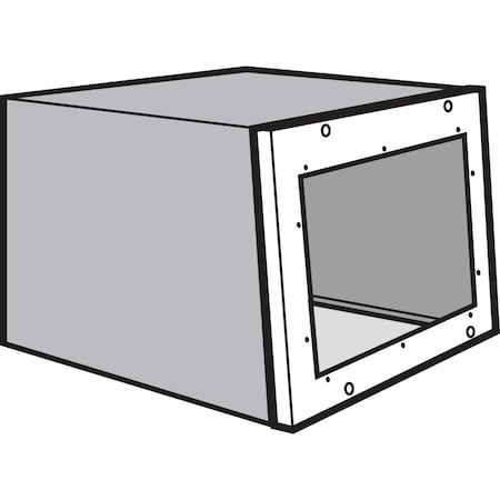 Covers with HMI Cutout for Upper Front of Sloped Fronts, Lt Gray, Stee MPN:PCSK56F6