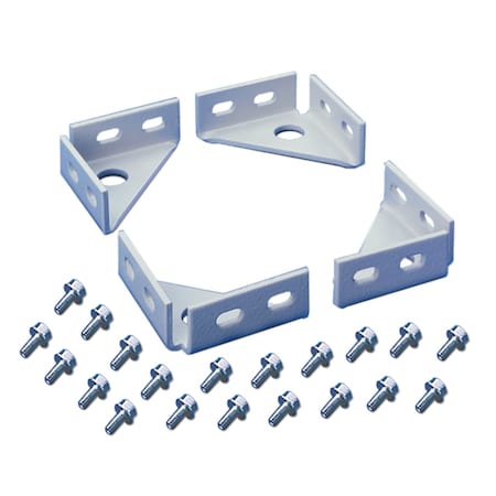 PROLINE Frame Floor-Mounting Bracket, Lt Gray, Steel MPN:PFBK