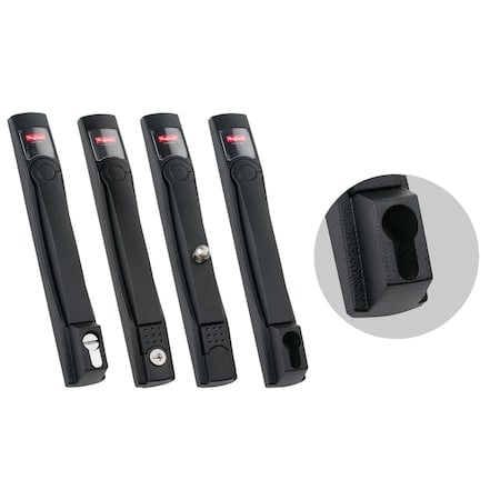 Flush Swing Handles, fits Doors, Steel MPN:PFHPBL