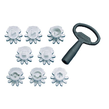 Key Inserts, fits Flush Bezel, Steel MPN:PKODBK3