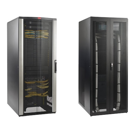 PROLINE Network Switch Cabinet, 2150x800x1100mm, Black, Steel MPN:PNS21811B