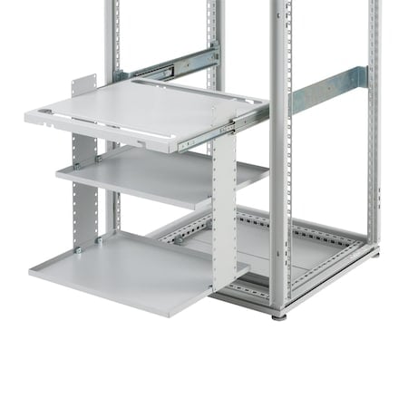 Printer Shelf, Fits 600mm wide, Lt Gray, MPN:PPSH66
