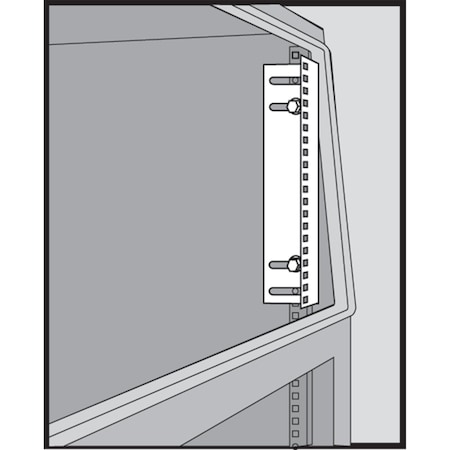 Rack Angles for Sloped Fronts, 7U fits Proline, Steel MPN:PRA7TH