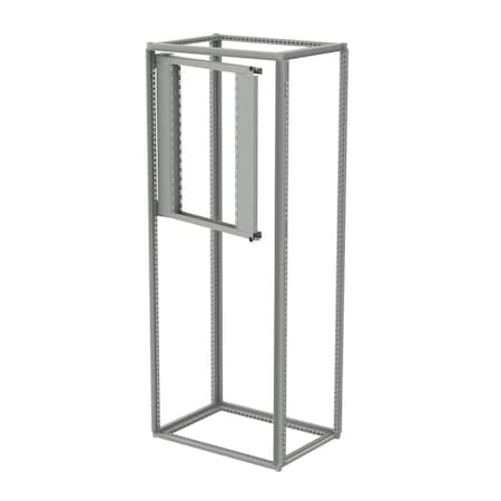 Partial Swing-Out Rack Frame, fits 600mm wide, Lt Gray, Steel MPN:PSF6