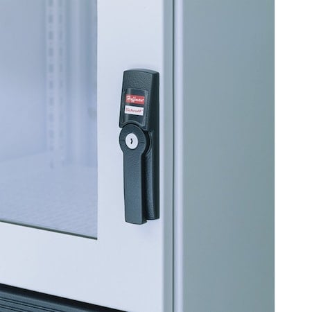 Small Flush Swing Handle, fits Small Doors, Steel MPN:PSHKBL