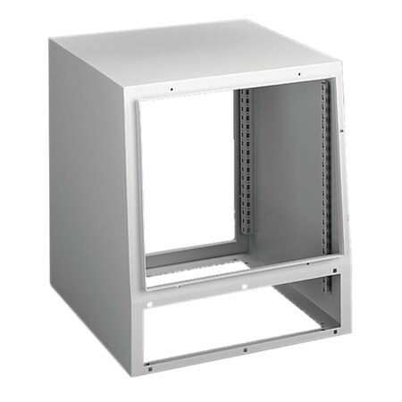 Sloped Front with Accessory Opening, 500x800x600mm, Lt Gray, Steel MPN:PST5A86