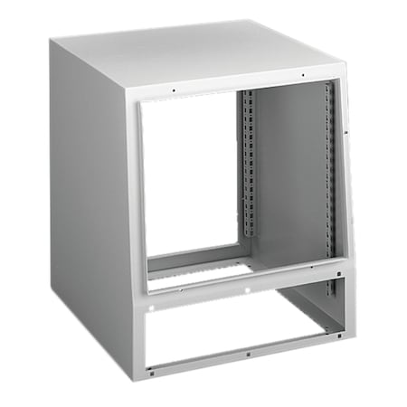 Sloped Front with Accessory Opening, 700x1200x600mm, Lt Gray, Steel MPN:PST7A126