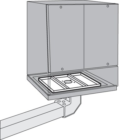 Support Bracket, fits 600 wide, Aluminum MPN:PTS66