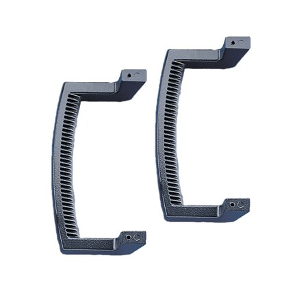 Handles, 9.75 high, Lt Gray, Aluminum MPN:PUHK