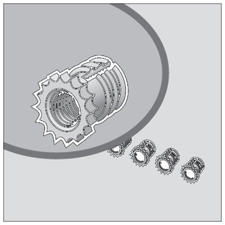 Brass Inserts, Fits Qline E, Brass MPN:QEBI