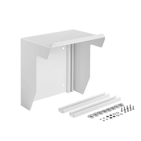 Wall-Mount Solar Shield Hardware Kit, 0.00x0.00x0.00, White, Galvanize MPN:SWHDK4