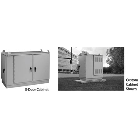 OPAL Pad-Mount DSL Cabinet, 48.50x73.54x30.00, Lt Gray, Aluminum MPN:T507030PM5