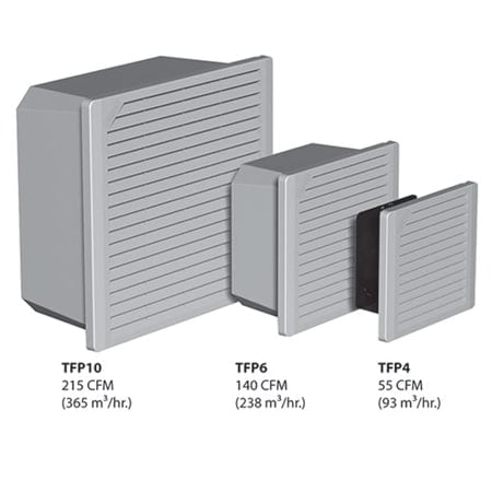 Tfp Side-Mount Filter Fans, 24Vdc MPN:TFP424