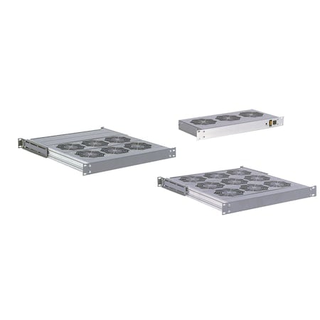 Rack-Mountable Assemblies, 1.75x19.00x8.00, Lt Gray, Steel MPN:UEB17H115