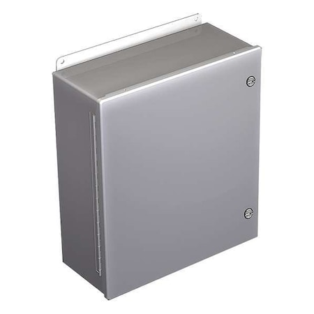 1/4 Turn Latch Electrical Enclosures, 10 in H, 6 in D, 8 in W, 12, 4, Steel MPN:A10086CHFL