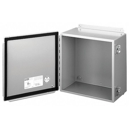 Screw Down Clamps Electrical Enclosures, 10 in H, 4 in D, 8 in W, 12, 13, Steel MPN:A1008CHS