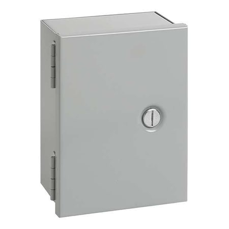 Flush Slotted Latch Electrical Enclosures, 10 in H, 4 in D, 8 in W, 1, Steel MPN:A10N84