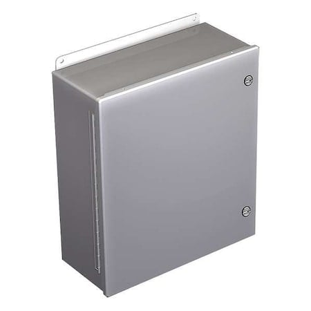 1/4 Turn Latch Electrical Enclosures, 12 in H, 8 in D, 10 in W, 12, 4, Steel MPN:A12108CHFL