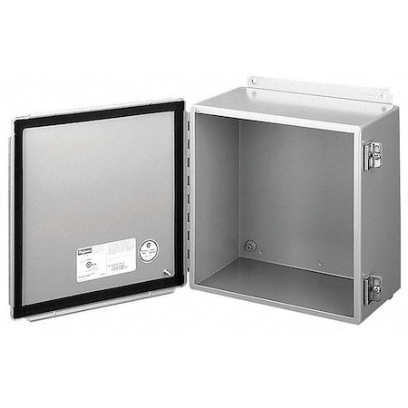 Screw Down Clamps Electrical Enclosures, 14 in H, 6 in D, 12 in W, 12, 13, Steel MPN:A1412CH