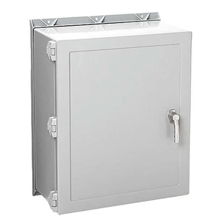 Quick Release Latch Electrical Enclosures, 20.19 in H, 8 in D, 16 in W, 12, 13, 3, 3R, 4, 4X MPN:A20H1608GQRLP