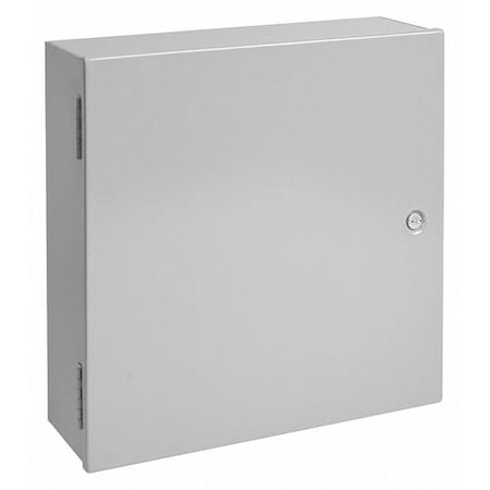 Flush Latch Electrical Enclosures, 20 in H, 8.62 in D, 20 in W, 1, Steel MPN:A20N20BLP
