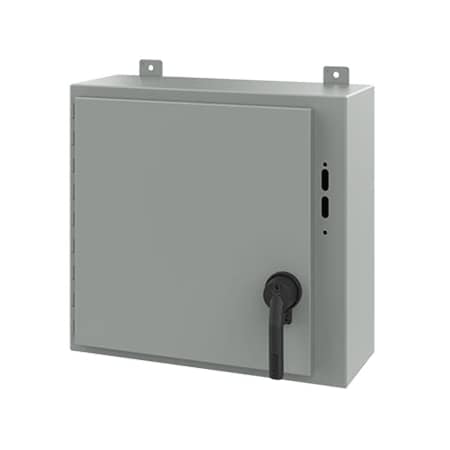 Keyed Handle Electrical Enclosures, 20 in H, 8 in D, 21.38 in W, NEMA 12, Steel MPN:A20SA2208LPPL
