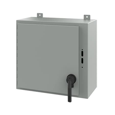 Keyed Handle Electrical Enclosures, 20 in H, 10 in D, 21.38 in W, NEMA 12, Steel MPN:A20SA2210LPPL