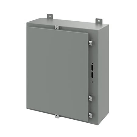 Clamps Electrical Enclosures, 24 in H, 8 in D, 21.38 in W, 4, Steel MPN:A24HS2108LP