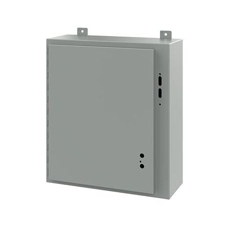 Electrical Enclosures, 24 in H, 8 in D, 21.38 in W, NEMA 12, Mild Steel MPN:A24SA2208LP