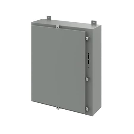 Clamps Electrical Enclosures, 30 in H, 8 in D, 25.38 in W, 4, Steel MPN:A30HS2508LP