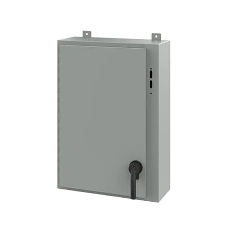 Keyed Handle Electrical Enclosures, 30 in H, 8 in D, 21.38 in W, NEMA 12, Steel MPN:A30SA2208LPPL