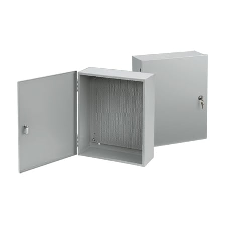 1/4 Turn Latch Electrical Enclosures, 36 in H, 6.62 in D, 24 in W, 1, Steel MPN:A3624AT1PP