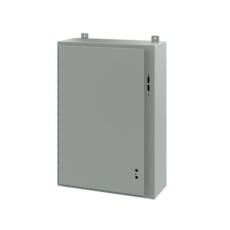 Electrical Enclosures, 36 in H, 10 in D, 25.38 in W, NEMA 12, Mild Steel MPN:A36SA2610LP